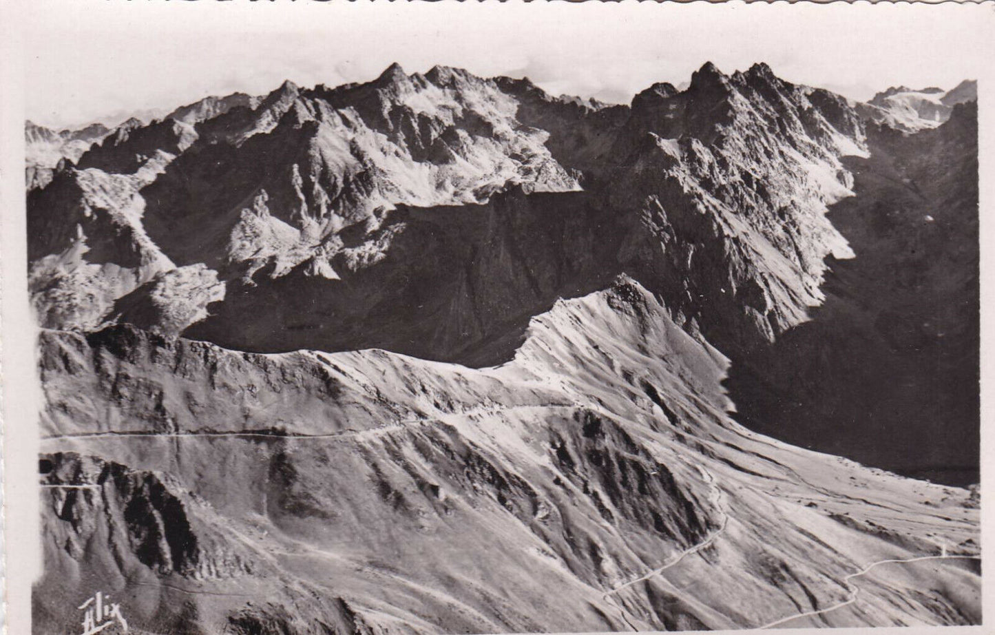 LOT 7 CARTES POSTALES CPSM NOIR BLANC / PIC DU MIDI DE BIGORRE COL DU TOURMALET