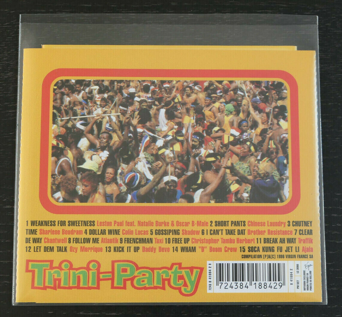 CD TRINI-PARTY / TRINIDAD / LES TUBES DU CARNAVAL / COMPILATION 15 TITRES 1996