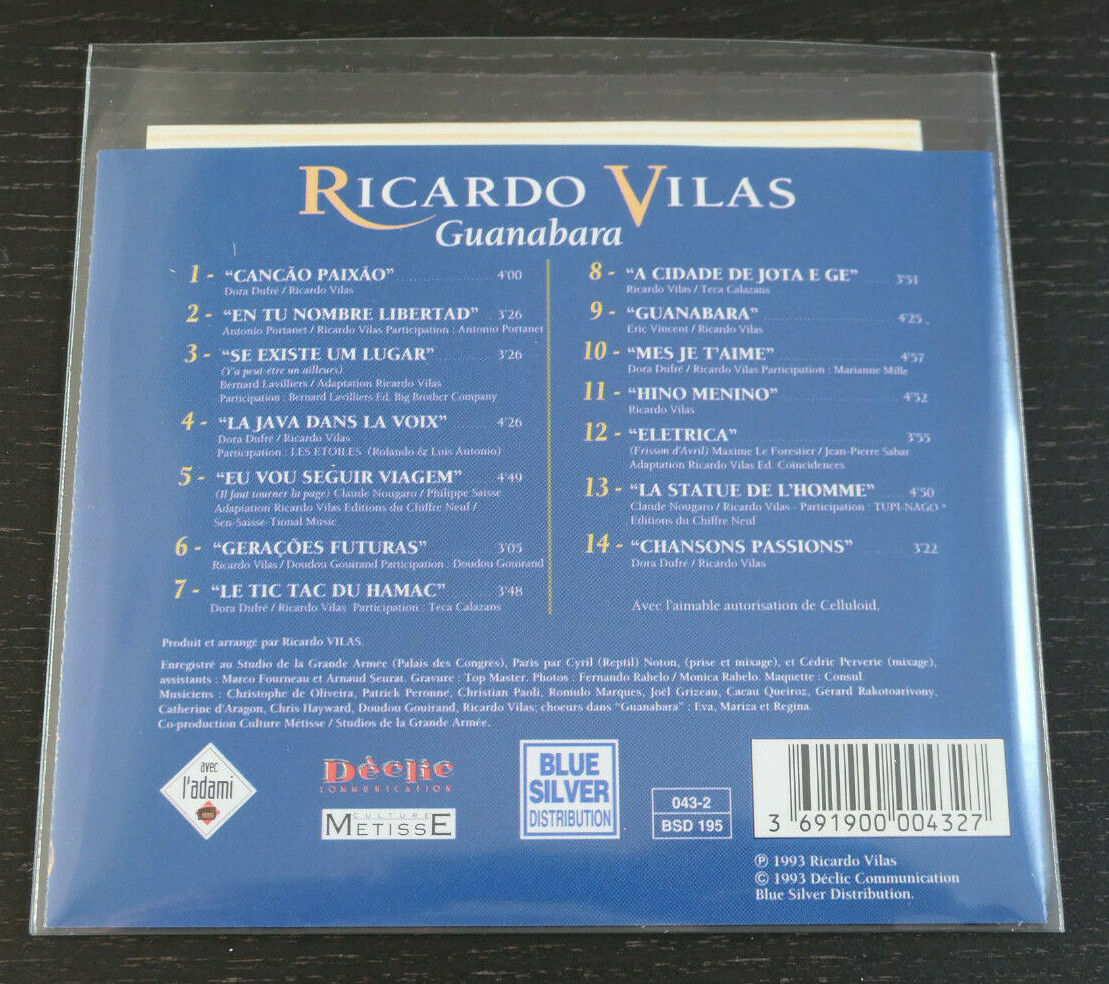 CD RICARDO VILAS / GUANABARA / 1993