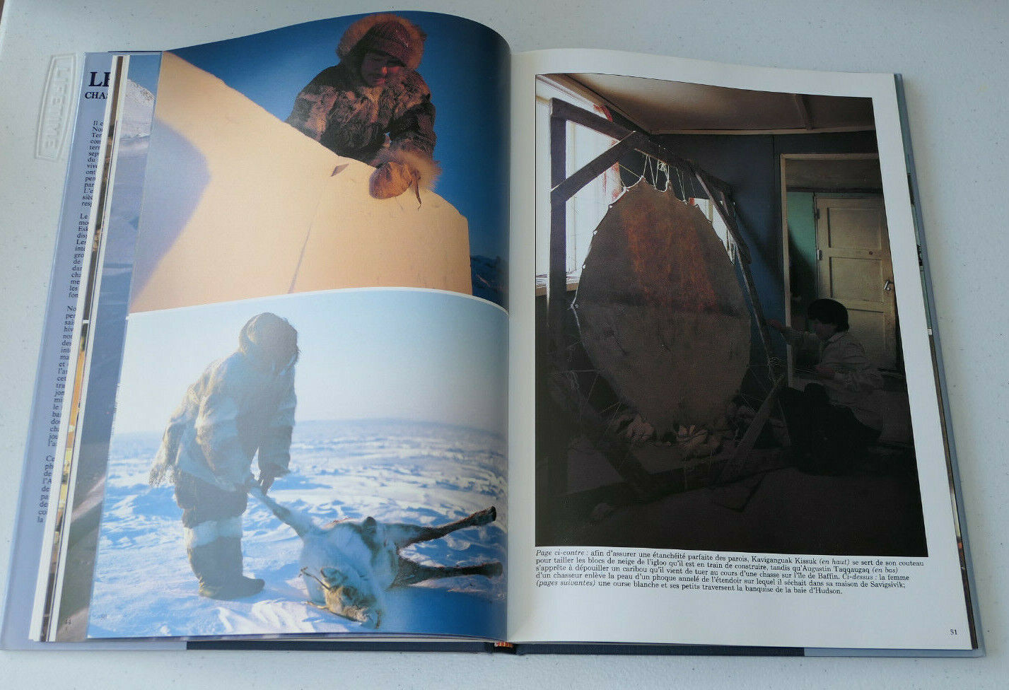 LES ESKIMOS CHASSEURS DU GRAND NORD / EDITIONS SOLINE 1988