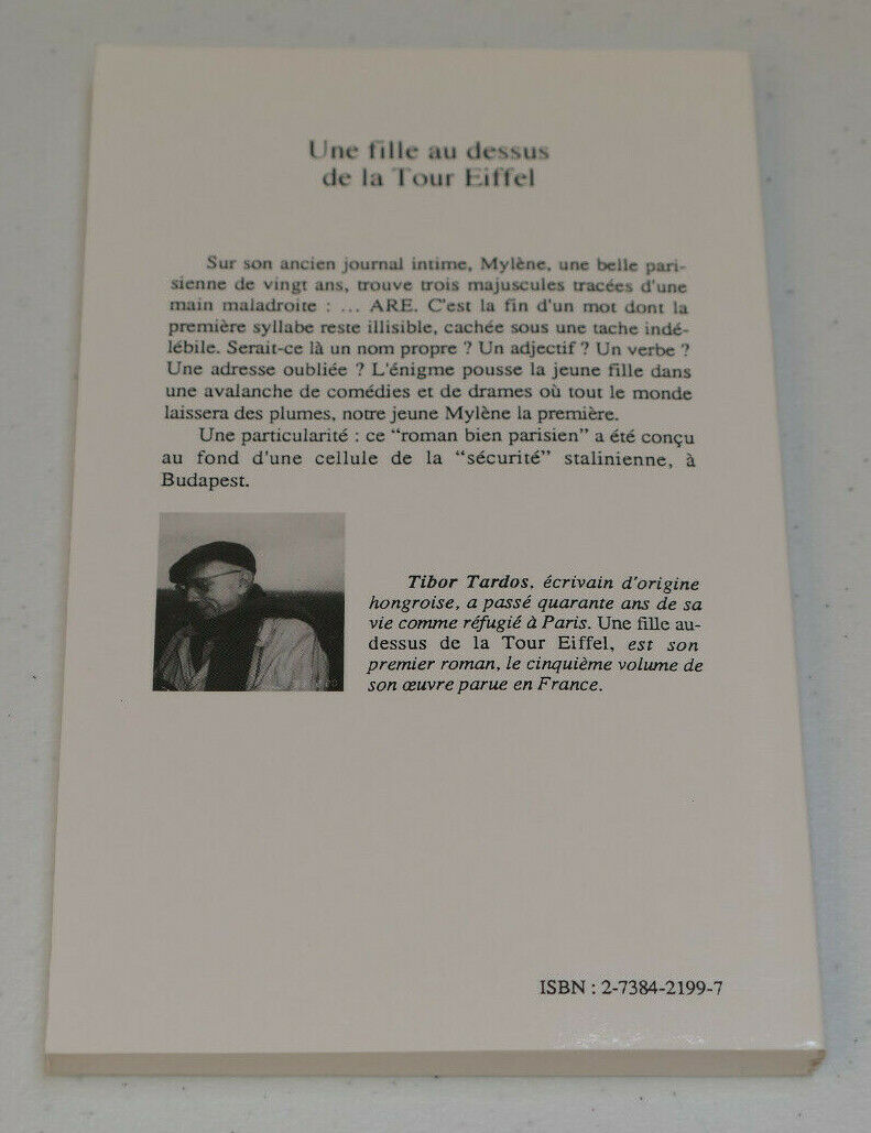 UNE FILLE AU DESSUS DE LA TOUR EIFFEL / TIBOR TARDOS / L'HARMATTAN 1994