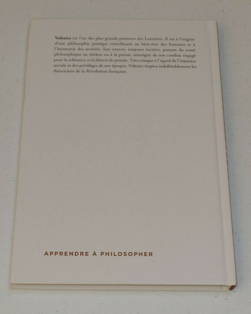 VOLTAIRE / APPRENDRE A PHILOSOPHER / RBA 2016 PHILOSOPHIE PENSEE