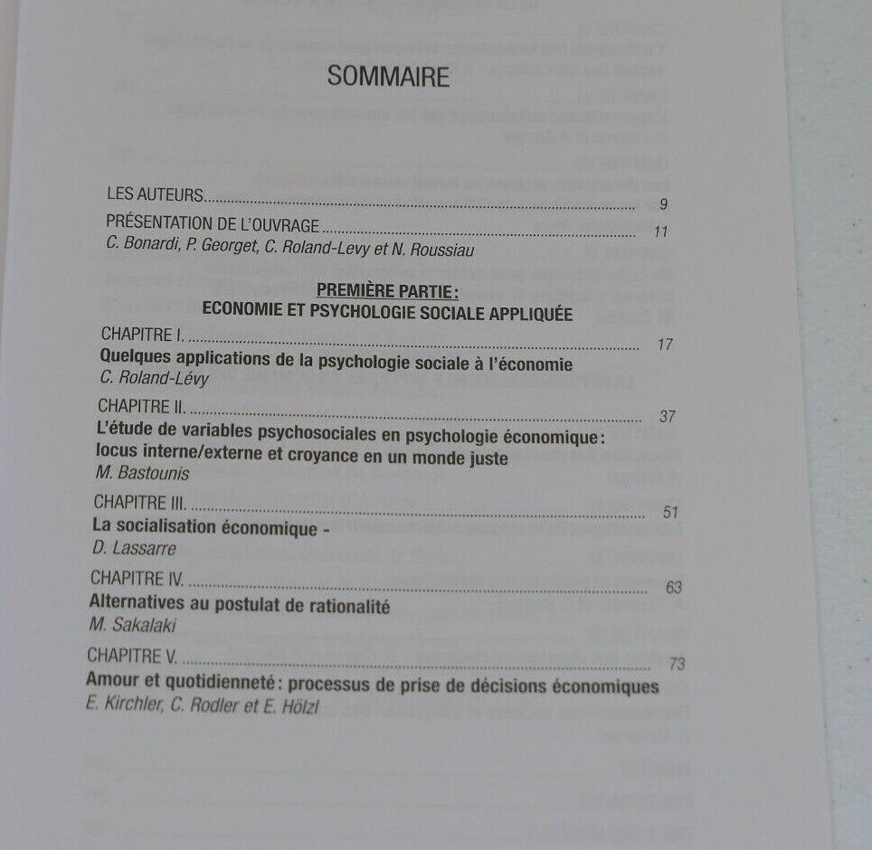 PSYCHOLOGIE SOCIALE APPLIQUEE / ECONOMIE MEDIAS NOUVELLES TECHNOLOGIES / 2003