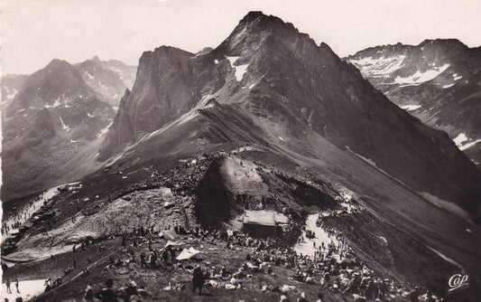 CPSM BLACK &amp; WHITE POSTCARD / THE PYRENEES LE TOURMALET (1952) 