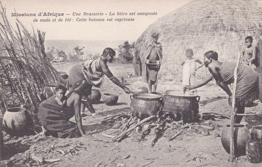 CARTE POSTALE ANCIENNE CPA / MISSIONS D'AFRIQUE UNE BRASSERIE BIERE