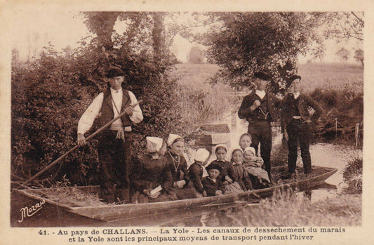 CARTE POSTALE ANCIENNE CPA / AU PAYS DE CHALLANS LA YOLE LES CANAUX