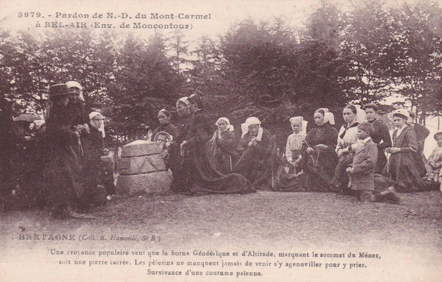 CARTE POSTALE ANCIENNE CPA / PARDON N.-D. DU MONT-CARMEL A BEL-AIR