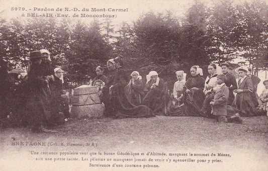 CARTE POSTALE ANCIENNE CPA / PARDON N.-D. DU MONT-CARMEL A BEL-AIR