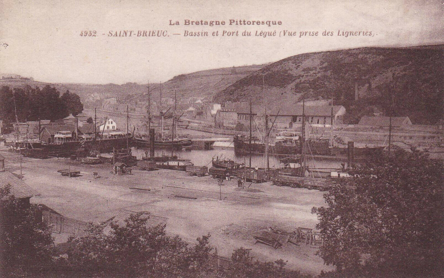 CARTE POSTALE ANCIENNE CPA / SAINT-BRIEUC BASSIN ET PORT DU LEGUE