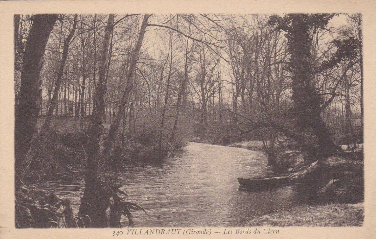 CARTE POSTALE ANCIENNE CPA / VILLANDRAUT GIRONDE LES BORDS DU CIRON