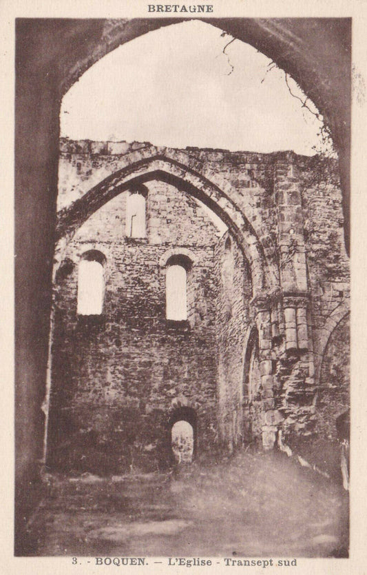 CARTE POSTALE ANCIENNE CPA / BOQUEN L'EGLISE TRANSEPT SUD