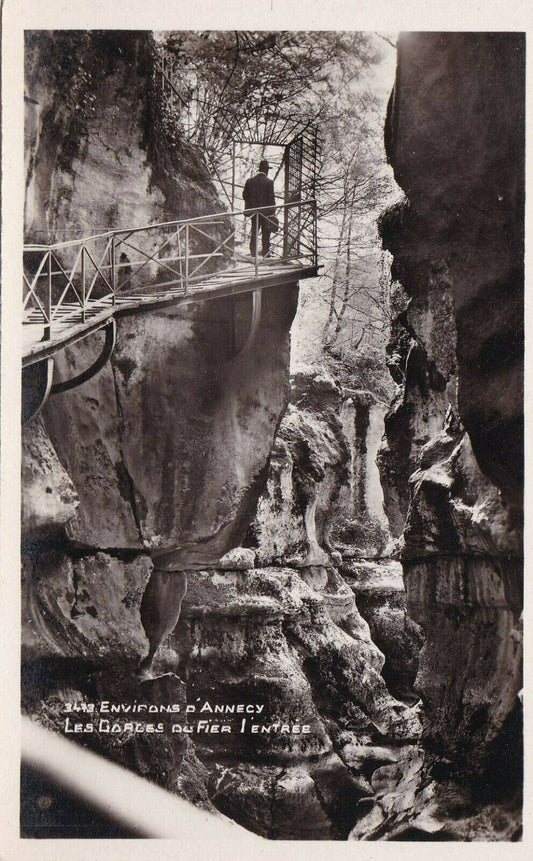 CARTE POSTALE ANCIENNE CPA / ENVIRONS D'ANNECY LES GORGES DU FIER L'ENTREE