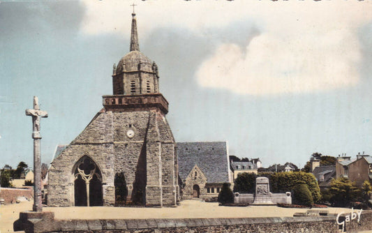 CARTE POSTALE CPSM COULEUR / PERROS-GUIREC L'EGLISE
