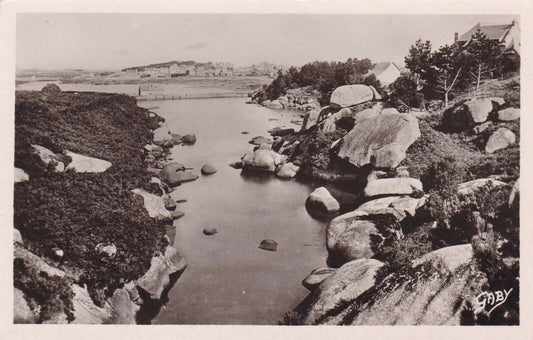 CARTE POSTALE CPSM NOIR & BLANC / PLOUMANAC'H VALLEE DE TRAOUIEROS