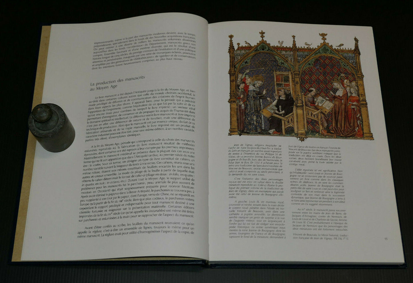 LE MIROIR DU POUVOIR / EDITIONS HERVAS 1989 / MINIATURE ART MOYEN AGE