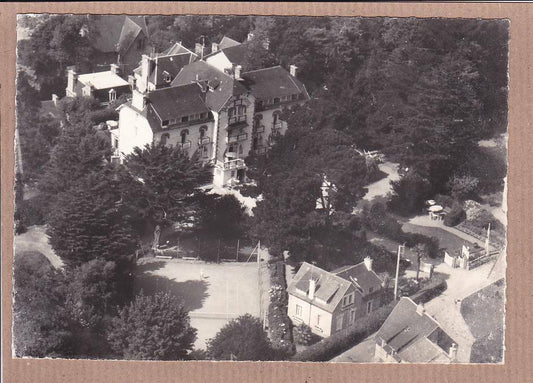 CPSM BLACK &amp; WHITE POSTCARD / PERROS-GUIREC PRINTANIA HOTEL 