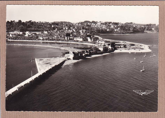 CPSM BLACK &amp; WHITE POSTCARD / PERROS-GUIREC THE LINKIN AND THE ARCADES 