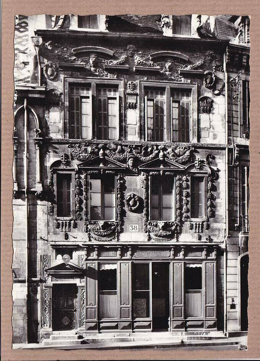 CARTE POSTALE CPSM NOIR & BLANC / DIJON LA MAISON MISLAND FACADE RENAISSANCE