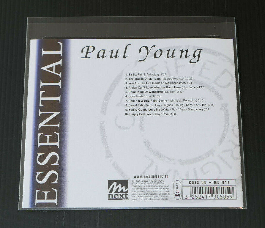 CD PAUL YOUNG ESSENTIAL / COMPILATION 10 TITRES / 2002