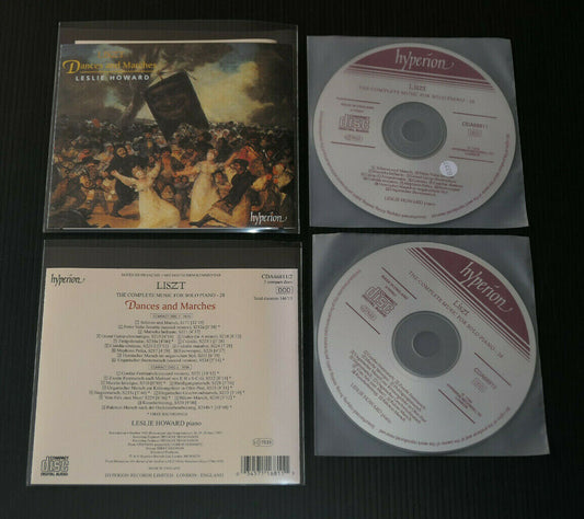 2CD LISZT DANCES AND MARCHES / LESLIE HOWARD / HYPERION 1994