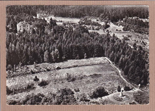 CPSM BLACK &amp; WHITE POSTCARD / BY PLANE OVER RAON-L'ETAPE 
