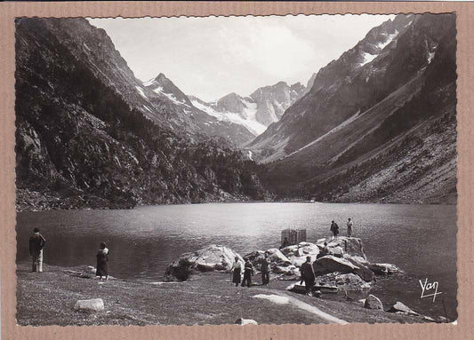 CARTE POSTALE CPSM NOIR & BLANC / CAUTERETS LE LAC DE GAUBE ET LE VIGNEMALE