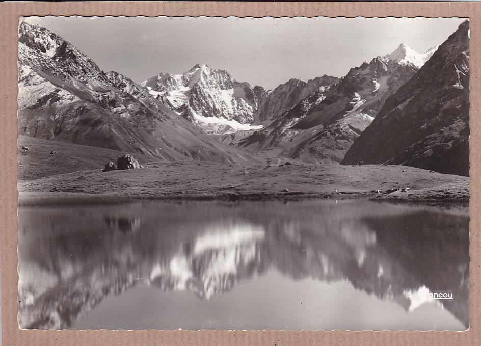 CPSM BLACK &amp; WHITE POSTCARD / COL DU LAUTARET THE LAMBS AND SNOW CORDIER 