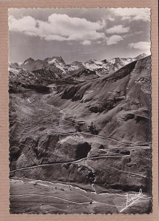 CARTE POSTALE CPSM NOIR & BLANC / MAURIENNE LES LACETS DU GALIBIER LA MEIJE