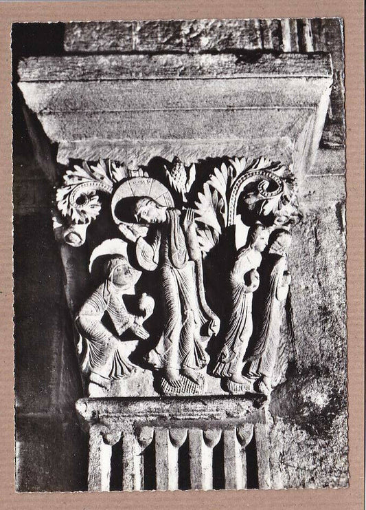 CARTE POSTALE CPSM NOIR & BLANC / CATHEDRALE D'AUTUN APPARITION DU CHRIST