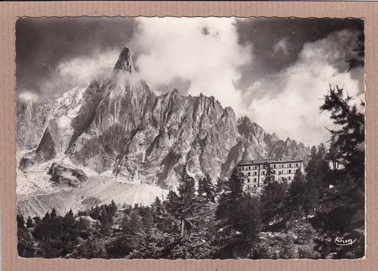 CARTE POSTALE CPSM NOIR & BLANC / CHAMONIX LA MER DE GLACE (1950)