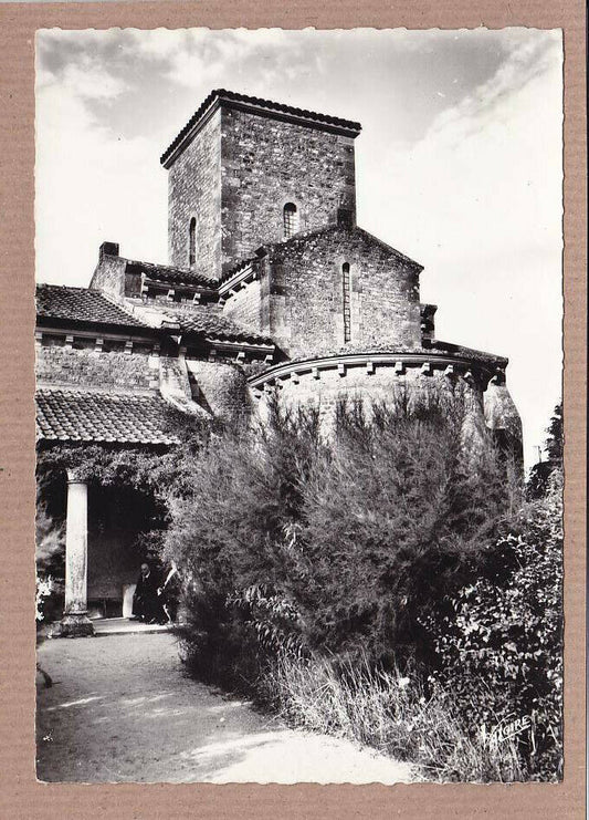 CPSM BLACK &amp; WHITE POSTCARD / GERMIGNY-DES-PRES THE CAROLINGIAN CHURCH 