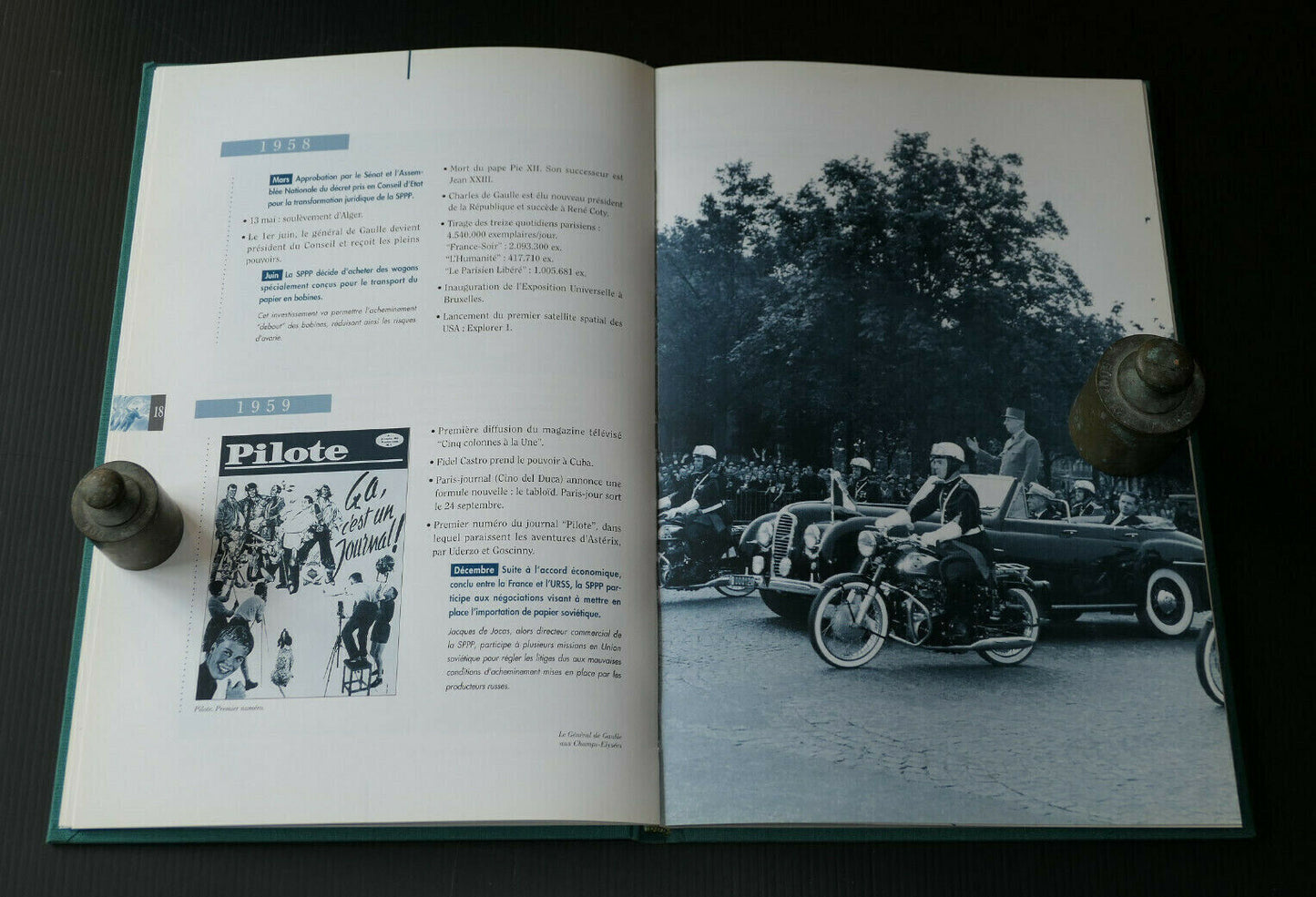 SPPP SOCIETE PROFESSIONNELLE DES PAPIERS DE PRESSE / CHRONIQUE 50 ANS D'HISTOIRE