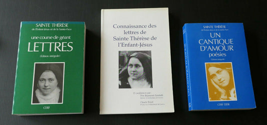 SAINTE THERESE DE L'ENFANT-JESUS / LOT DE 3 LIVRES
