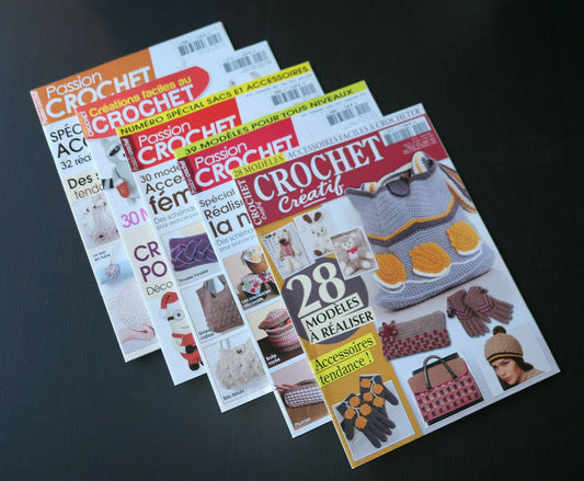 CROCHET / LOT DE 5 REVUES / CREATION