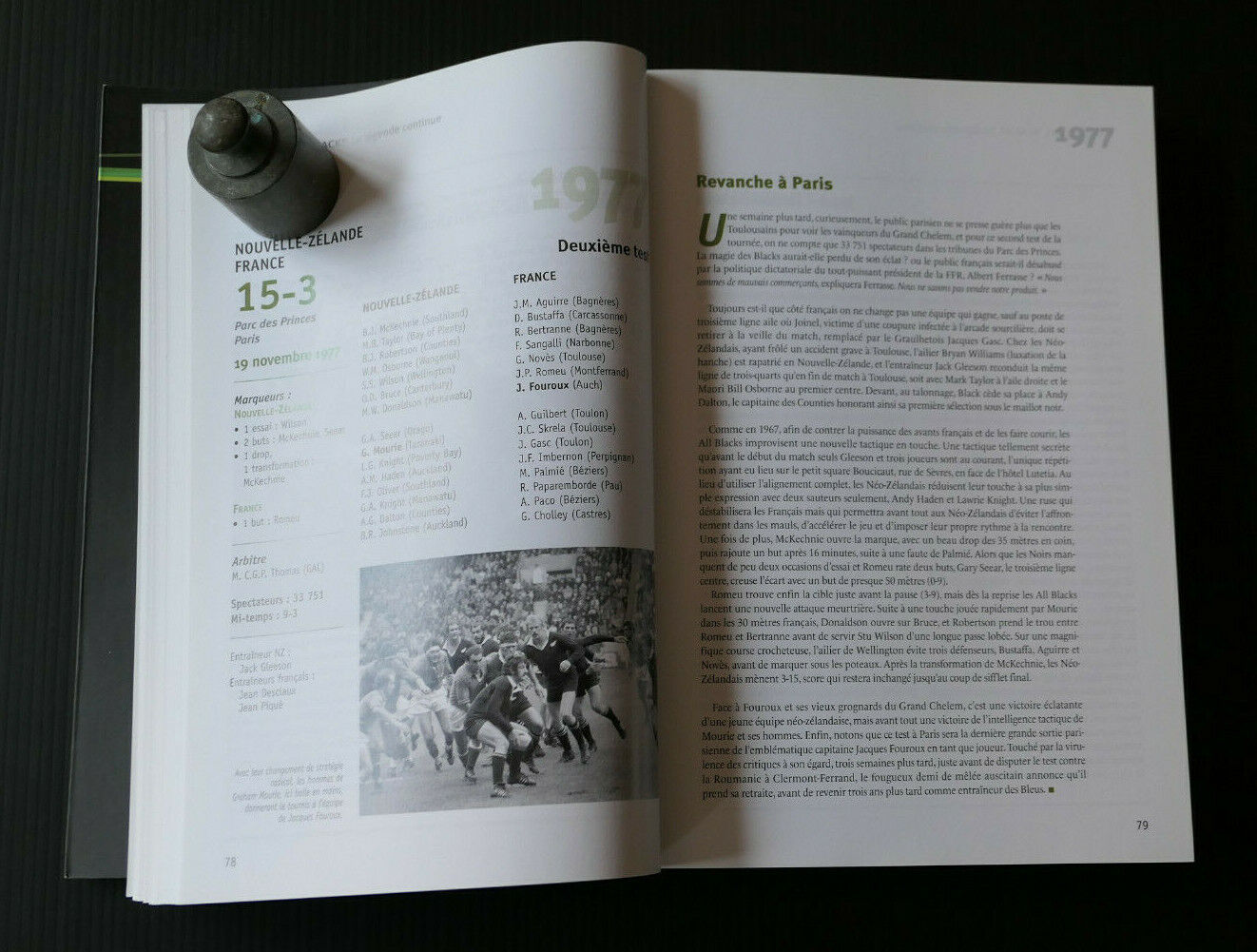 FRANCE ALL BLACKS LA LEGENDE CONTINUE / IAN BORTHWICK / HISTOIRE RUGBY SPORT