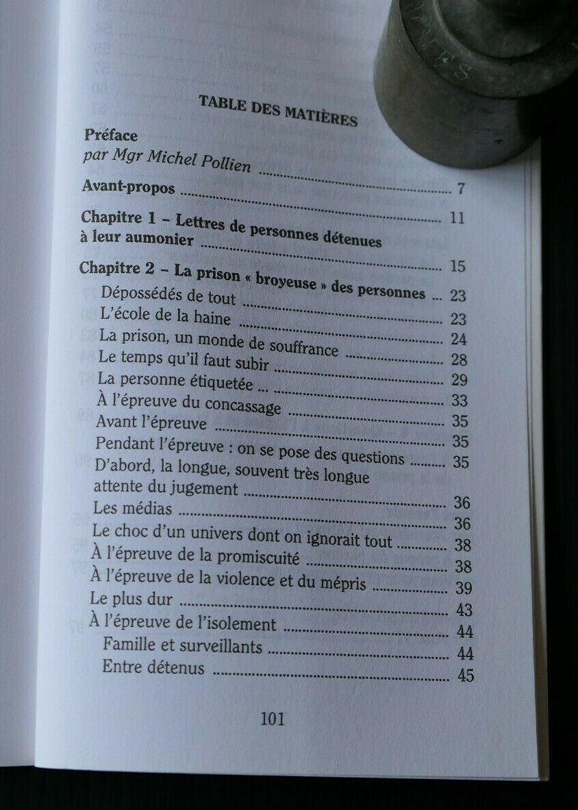 LA PEINE ET LE PARDON LE CRI DES DETENUS / PRISON DETENTION / 2001