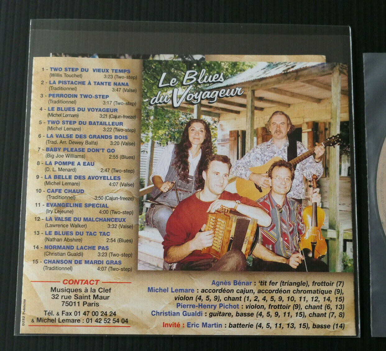 CD CAJUN EXPRESS / LE BLUES DU VOYAGEUR / MUSIQUE DE LOUISIANE
