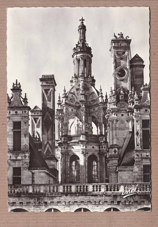 CPSM BLACK &amp; WHITE POSTCARD / CHATEAU DE CHAMBORD LA LANTERNE 