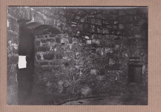 CPSM BLACK &amp; WHITE POSTCARD / CHATEAU DE JOUX BERTHE DE JOUX DUNGEON 