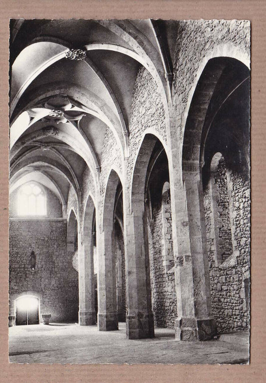 CPSM BLACK &amp; WHITE POSTCARD / CHURCH OF ST. MARIE-MADELEINE DE PEROUGES 