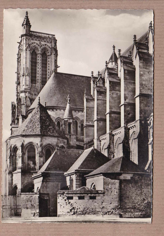 CARTE POSTALE CPSM NOIR & BLANC / CATHEDRALE DE SOISSONS PARTIE MERIDIONALE