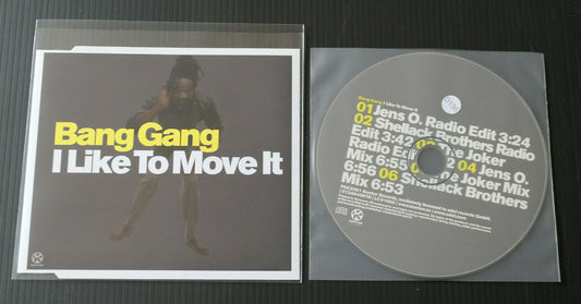 MAXI CD 6 TITRES BANG GANG / I LIKE TO MOVE IT / 2001