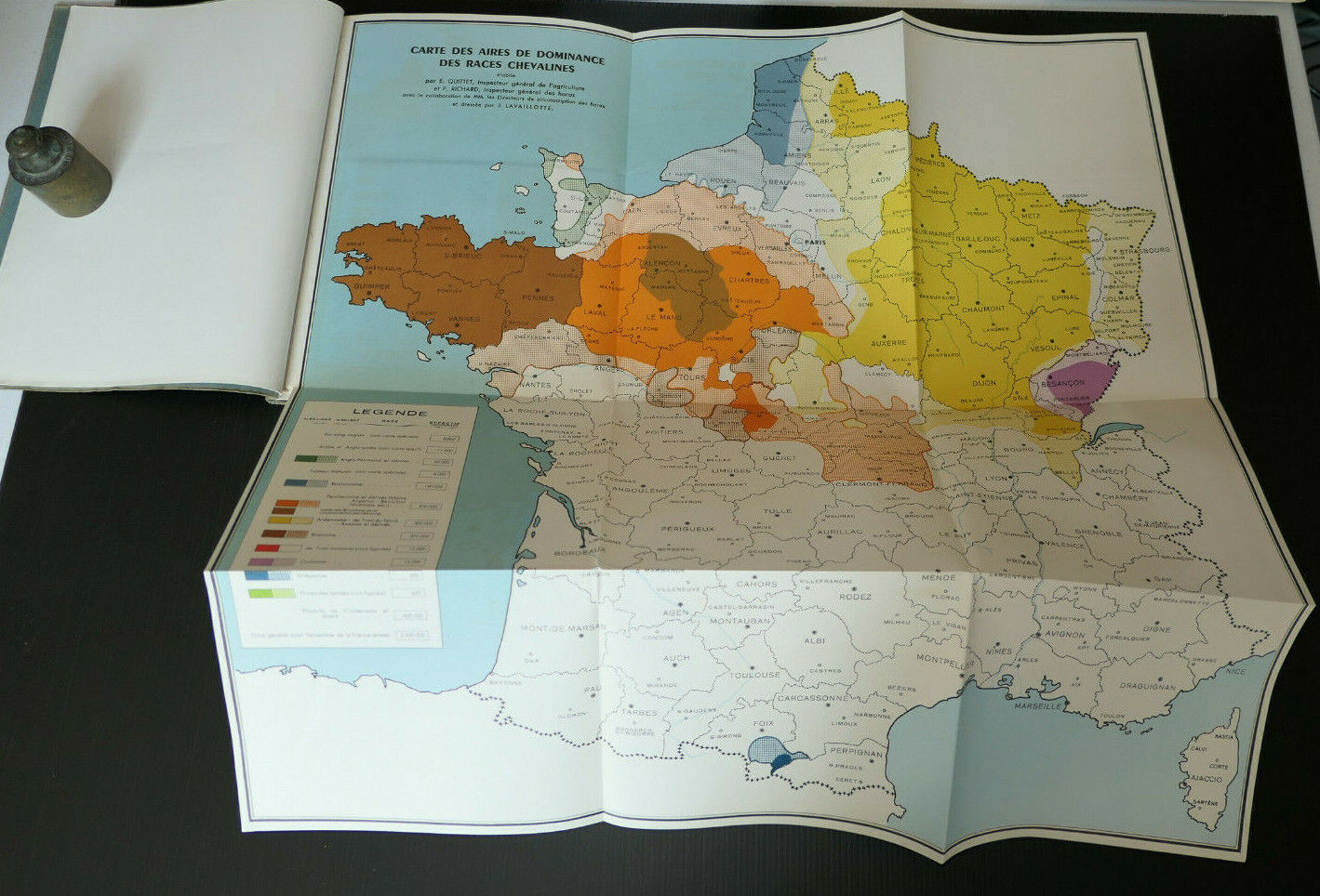 LES RACES CHEVALINES FRANCAISES / MINISTERE DE L'AGRICULTURE 1953 / CHEVAL HARAS