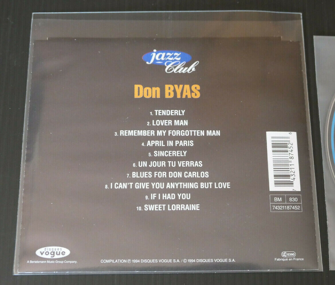 CD DON BYAS / COMPILATION 10 TITRES / 1994