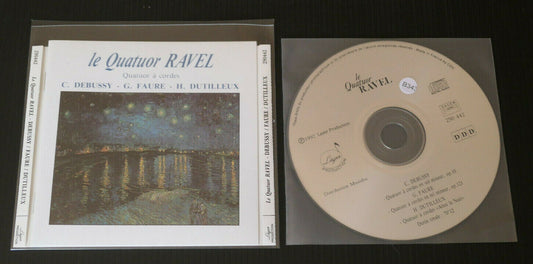 CD LE QUATUOR RAVEL QUATUOR A CORDES DEBUSSY FAURE DUTILLEUX / 1992