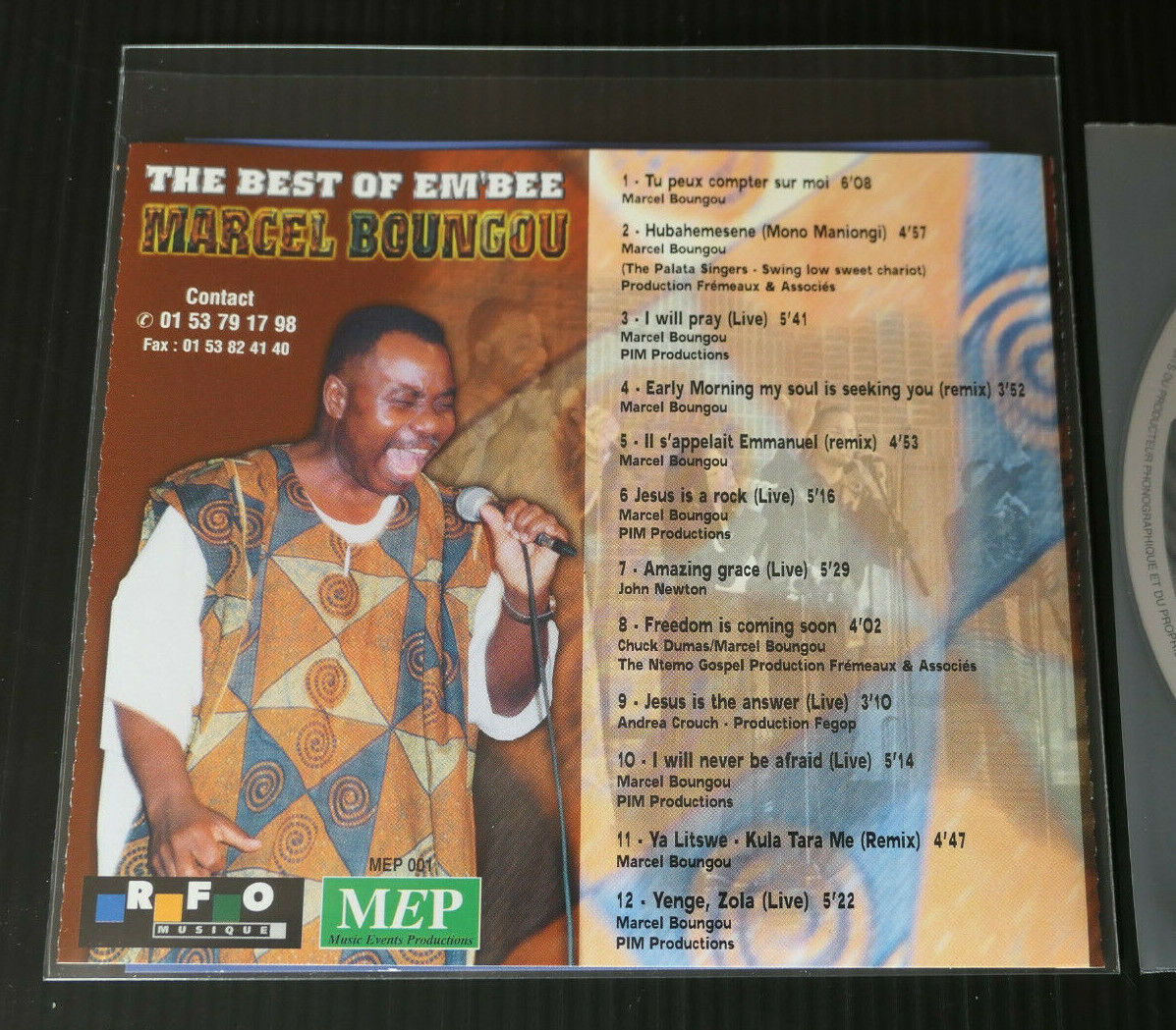 CD MARCEL BOUNGOU / THE BEST OF EM'BEE / 12 TITRES