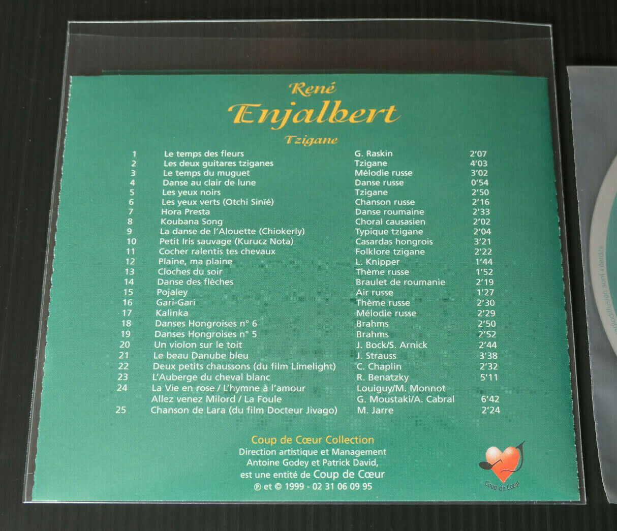 CD RENE ENJALBERT / TZIGANE / 1999
