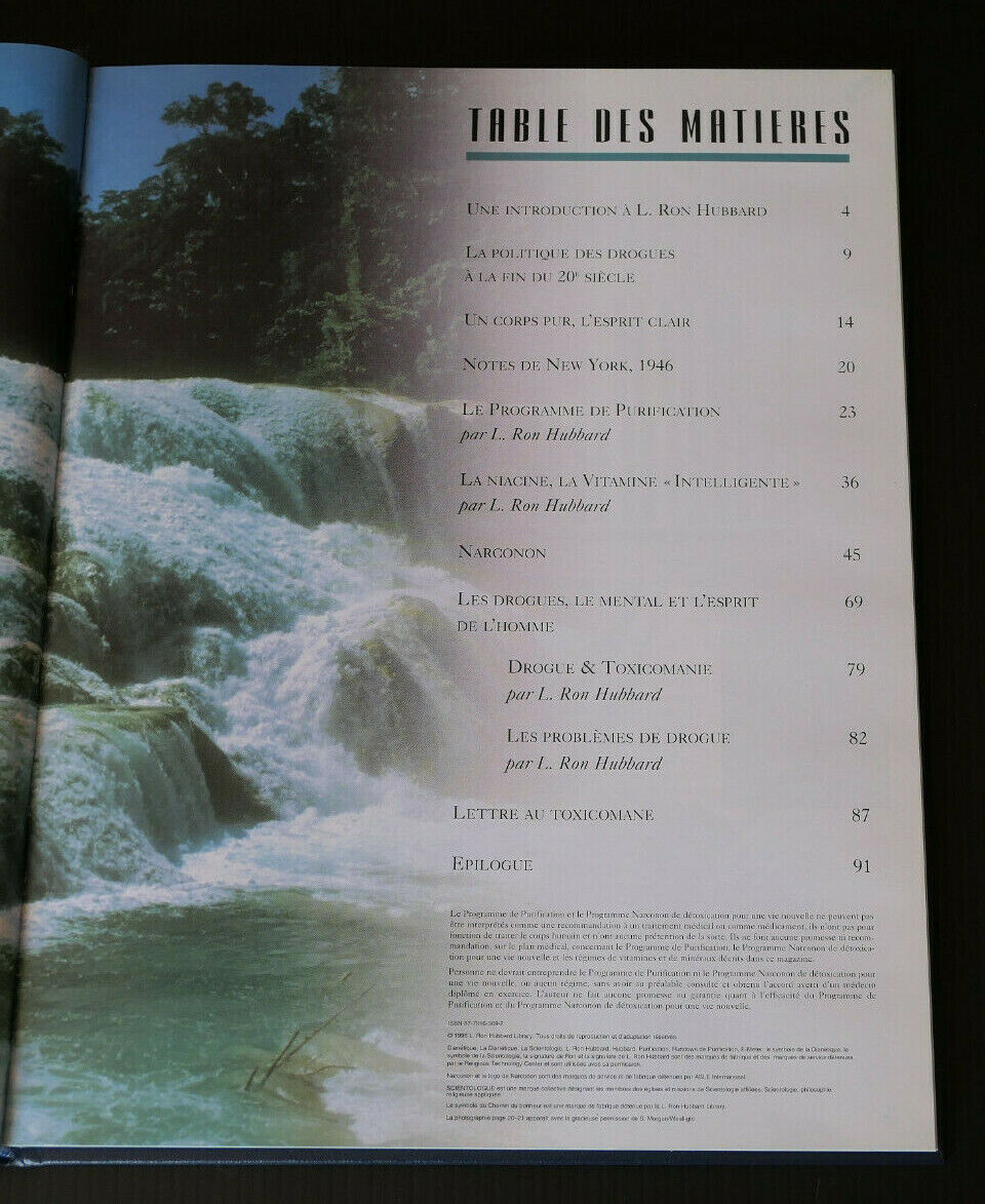 L. RON HUBBARD / LE PHILANTHROPE / NARCONON SCIENTOLOGIE SCIENTOLOGY / 1996 RARE