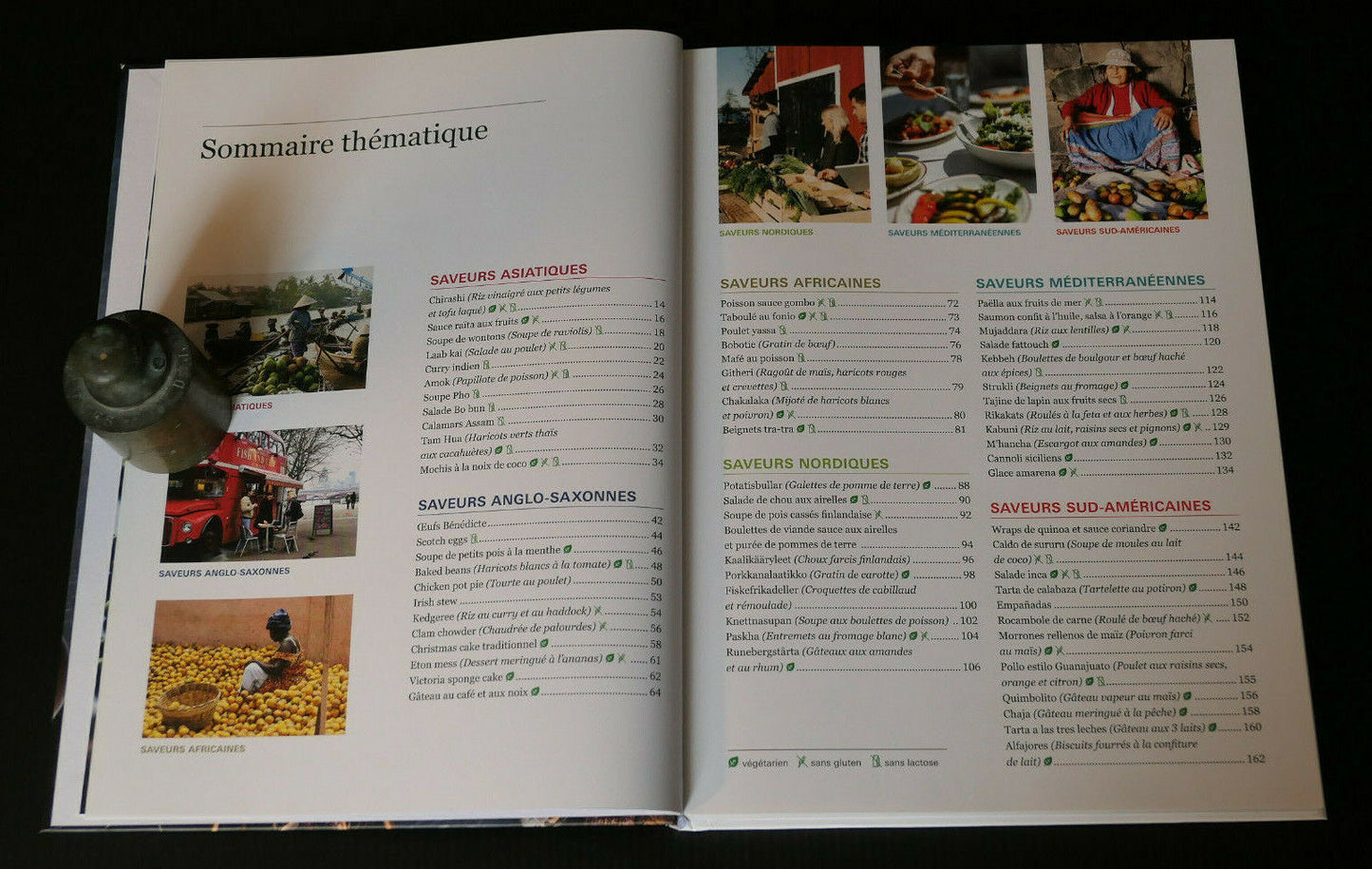 EVASIONS GOURMANDES CARNET DE VOYAGE EN 65 RECETTES THERMOMIX VORWERK 2019