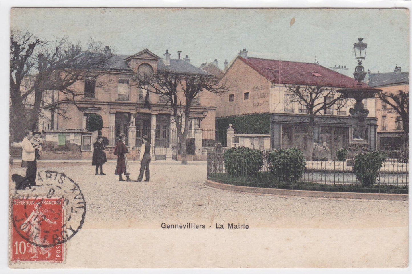 CARTE POSTALE ANCIENNE CPA GENNEVILLIERS LA MAIRIE (1912)